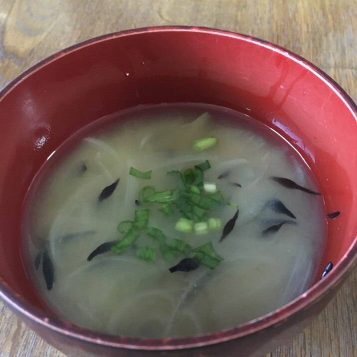 ヒジキの味噌汁で栄養満点♪